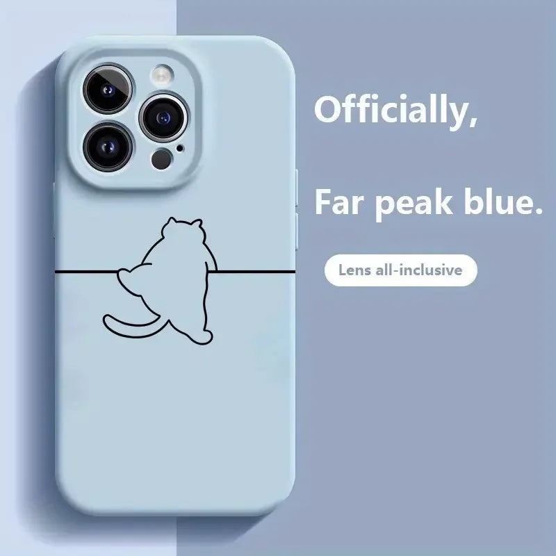 Customizable Cartoon iPhone Case – Shockproof & Waterproof Matte TPU Cover