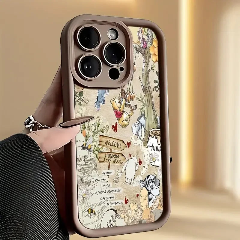 Customizable Cartoon iPhone Case – Shockproof & Waterproof Matte TPU Cover