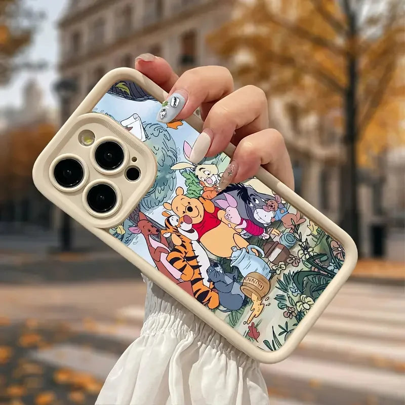 Customizable Cartoon iPhone Case – Shockproof & Waterproof Matte TPU Cover