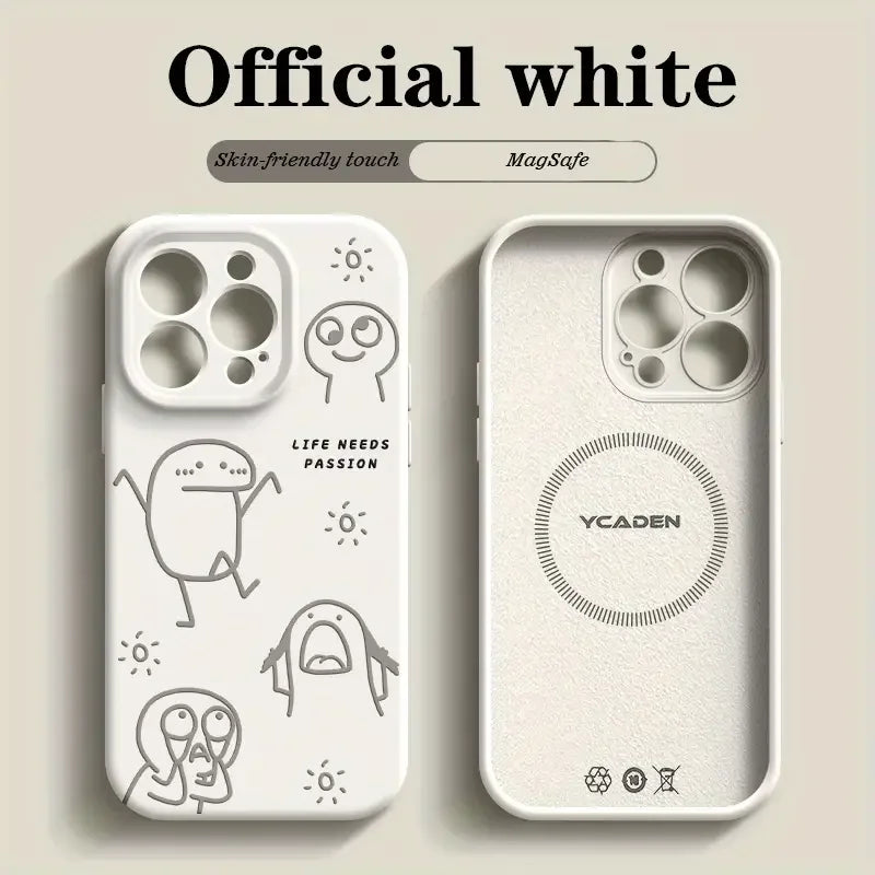 Customizable Cartoon iPhone Case – Shockproof & Waterproof Matte TPU Cover