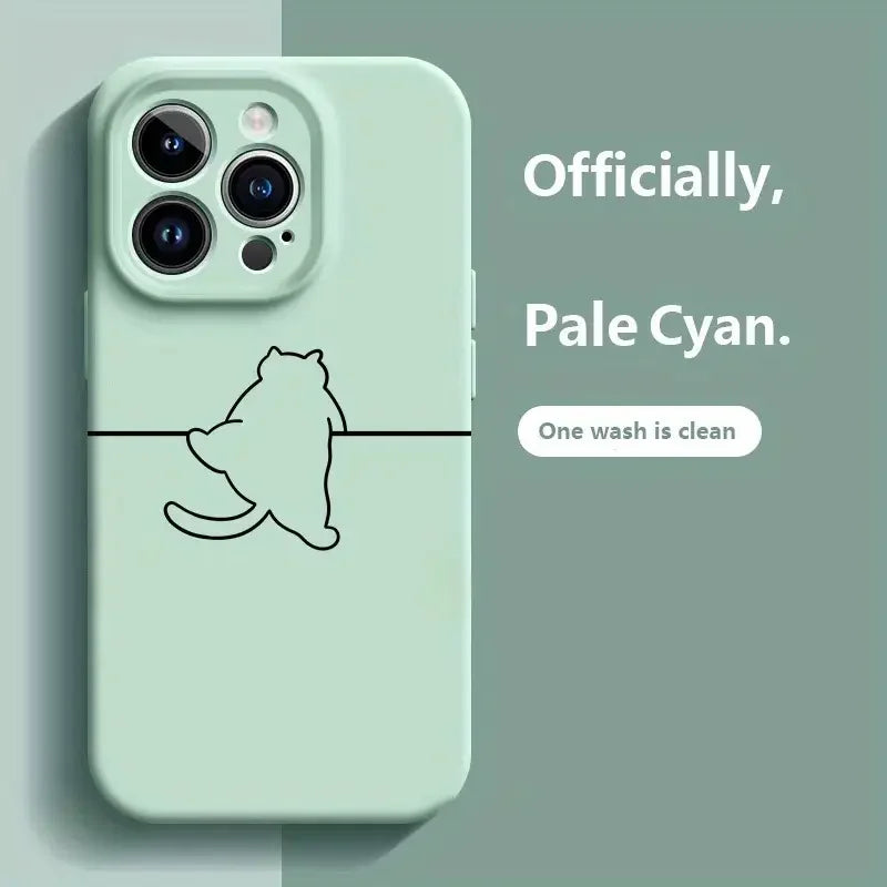 Customizable Cartoon iPhone Case – Shockproof & Waterproof Matte TPU Cover