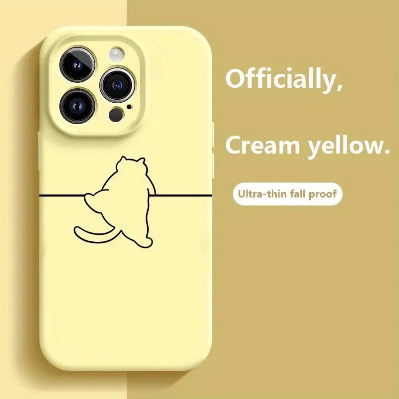 Customizable Cartoon iPhone Case – Shockproof & Waterproof Matte TPU Cover
