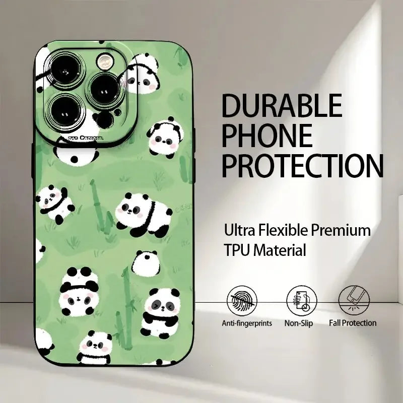 Customizable Cartoon iPhone Case – Shockproof & Waterproof Matte TPU Cover