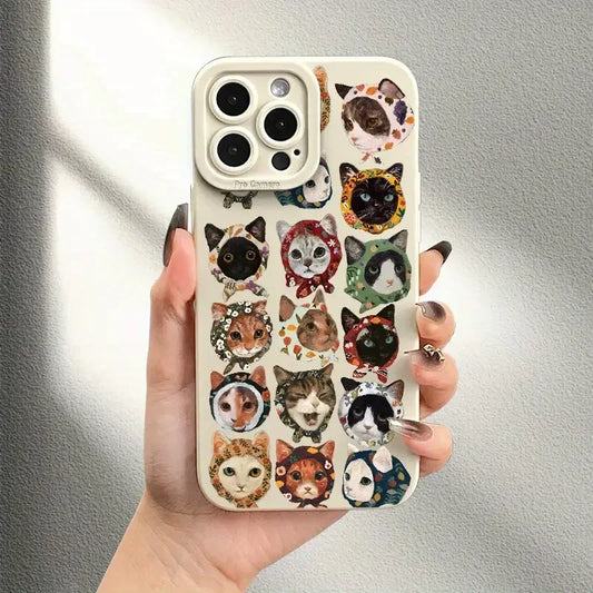 Customizable Cartoon iPhone Case – Shockproof & Waterproof Matte TPU Cover