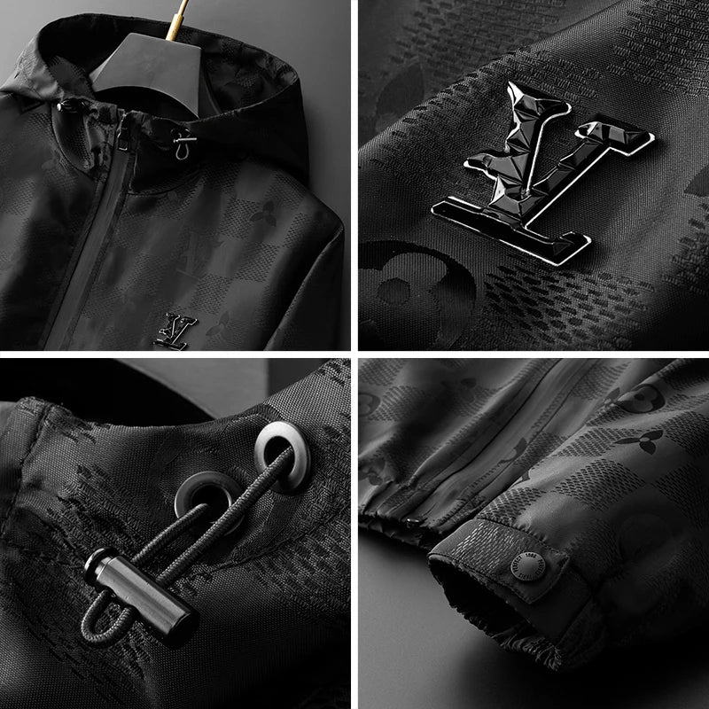 Louis Vuitton Style Men's Gift Set – Luxury Quartz Watch, Belt, Sunglasses & Keychain