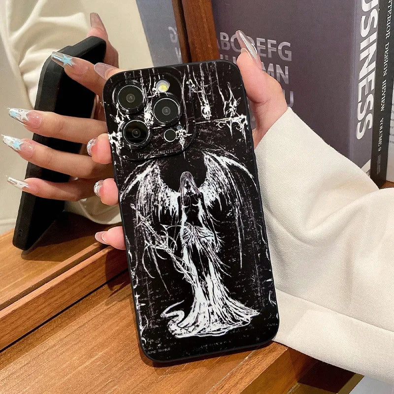 Customizable Cartoon iPhone Case – Shockproof & Waterproof Matte TPU Cover