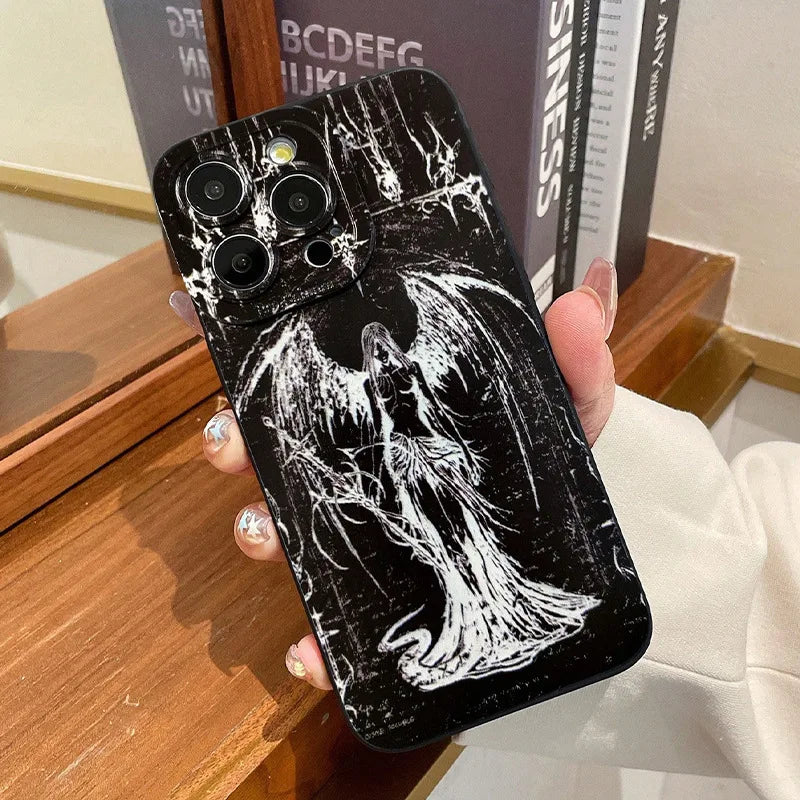 Customizable Cartoon iPhone Case – Shockproof & Waterproof Matte TPU Cover