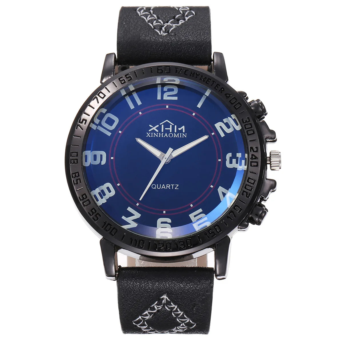 Men's Luxury Gift Set – Quartz Watch, Leather Belt, Sunglasses & Keychain