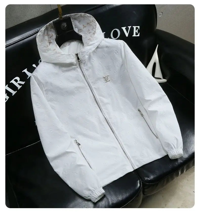 Trendy brand men's spring and summer coat new hooded jacket trendy high-end casual top