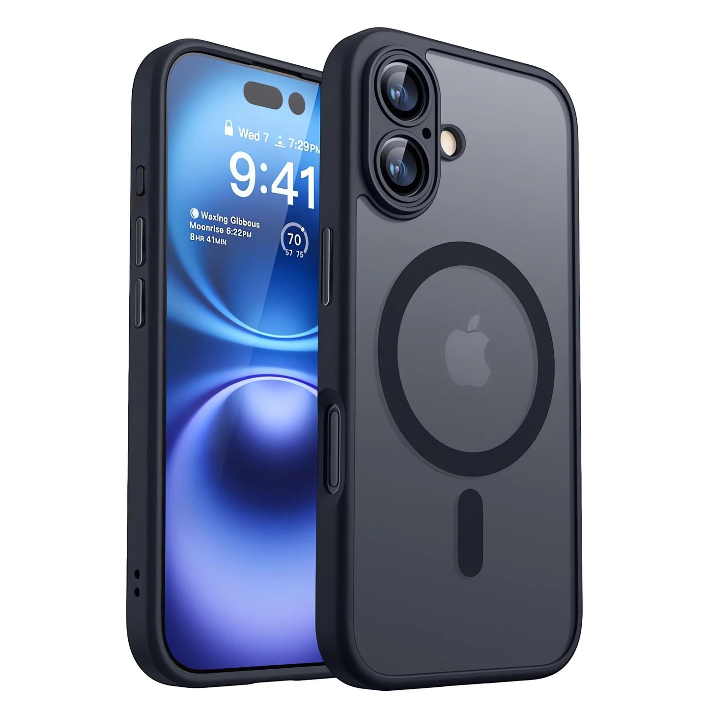 Magnetic Luxury Armor Shockproof Case for iPhone 17 Air, 16, 15, 14, 13, 12, 11 Pro Max – MagSafe Wireless Charging with Matte Translucent Cover