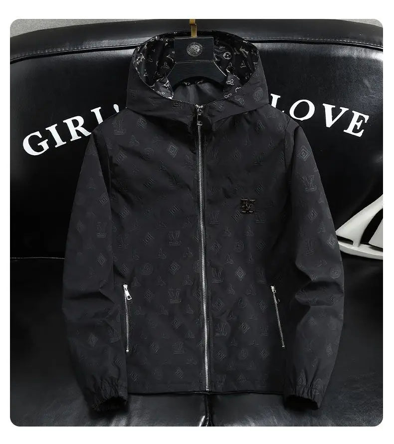 Trendy brand men's spring and summer coat new hooded jacket trendy high-end casual top