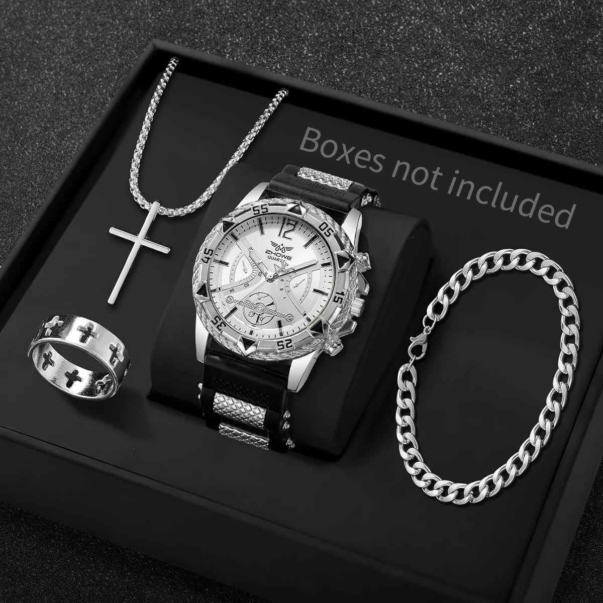 Arabic Business Watch & Necklace Set