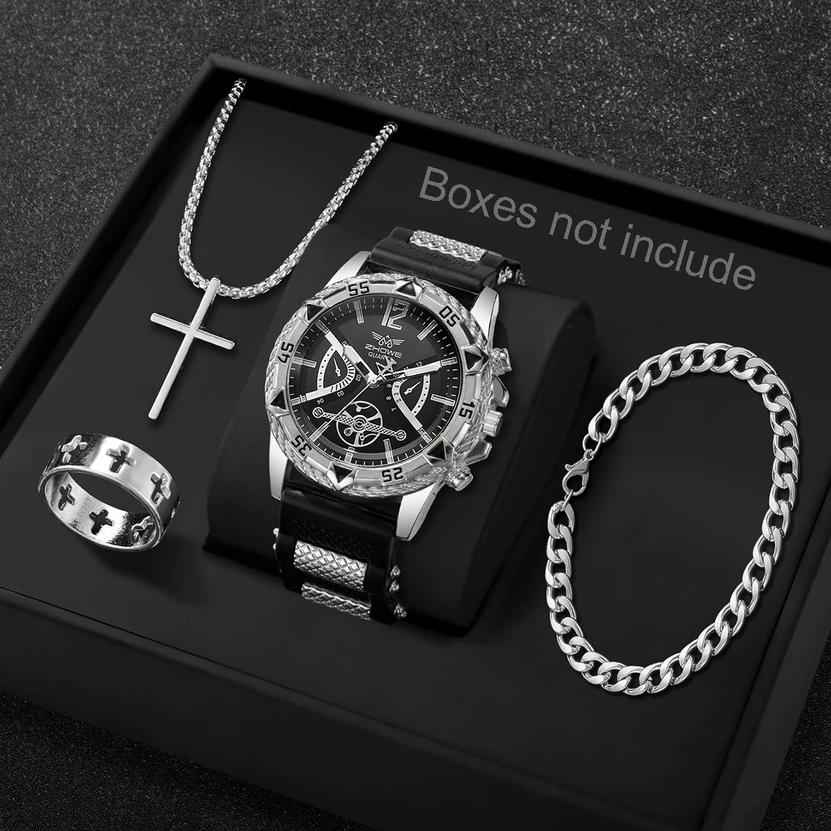 Arabic Business Watch & Necklace Set