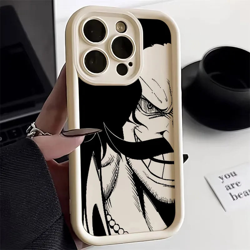 Anime One Pieces Boss Soft Silicone Case For iPhone 17 11 15 16 13 Pro Max 14 Plus 12 16 Pro 16E 17AIR 13 Shockproof Phone Cover