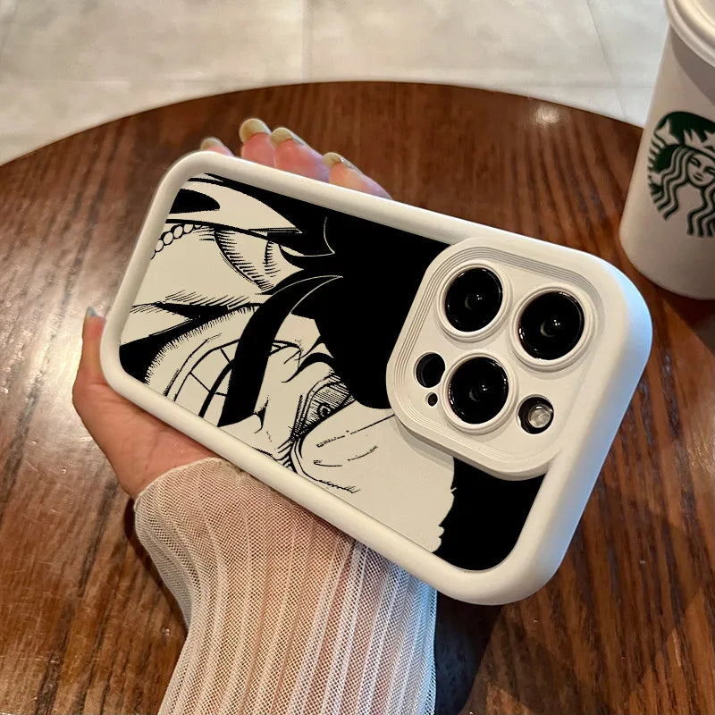 Anime One Pieces Boss Soft Silicone Case For iPhone 17 11 15 16 13 Pro Max 14 Plus 12 16 Pro 16E 17AIR 13 Shockproof Phone Cover