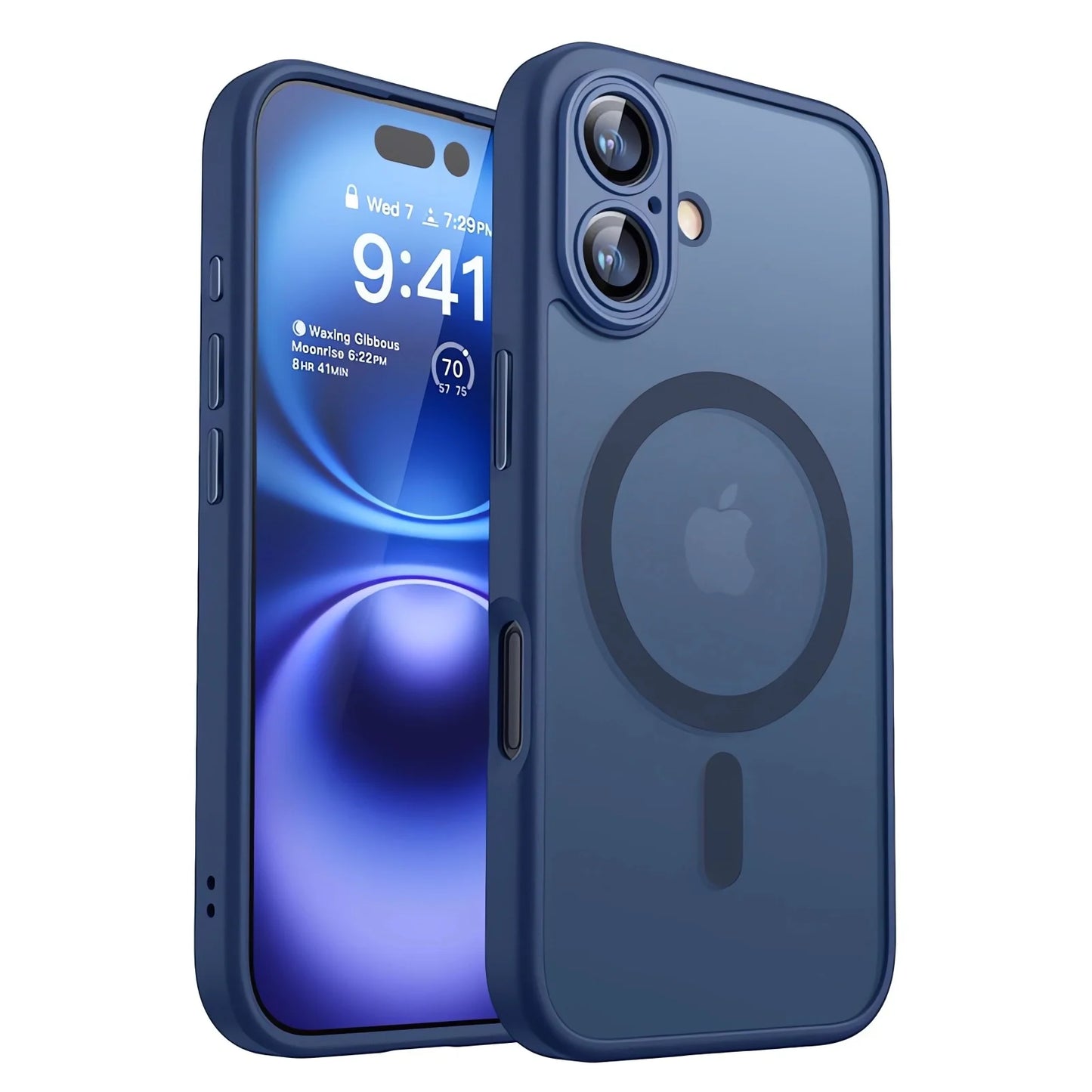 Magnetic Luxury Armor Shockproof Case for iPhone 17 Air, 16, 15, 14, 13, 12, 11 Pro Max – MagSafe Wireless Charging with Matte Translucent Cover