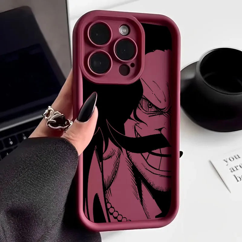 Anime One Pieces Boss Soft Silicone Case For iPhone 17 11 15 16 13 Pro Max 14 Plus 12 16 Pro 16E 17AIR 13 Shockproof Phone Cover