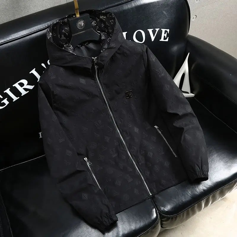 Trendy brand men's spring and summer coat new hooded jacket trendy high-end casual top