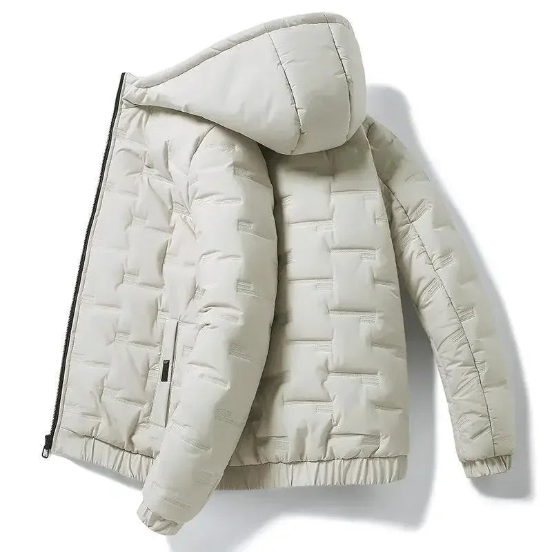 Option 1 (Clean & Premium): Men's Winter Hooded Parka Jacket