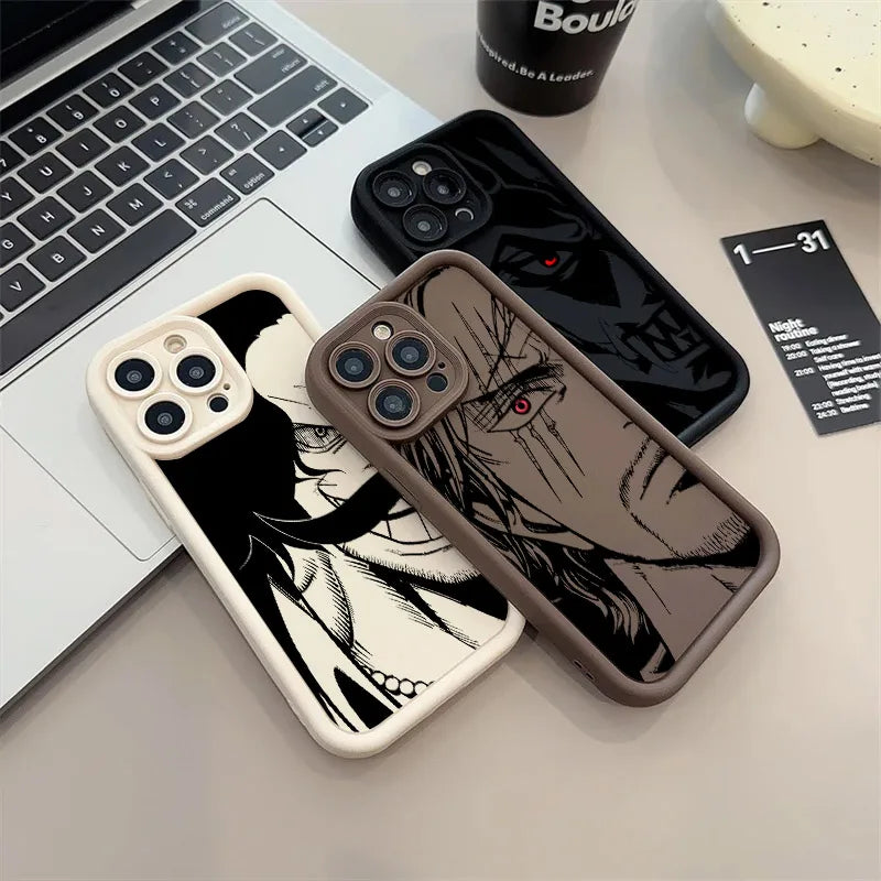 Anime One Pieces Boss Soft Silicone Case For iPhone 17 11 15 16 13 Pro Max 14 Plus 12 16 Pro 16E 17AIR 13 Shockproof Phone Cover