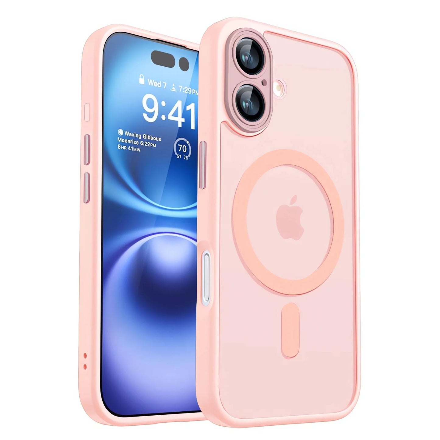 Magnetic Luxury Armor Shockproof Case for iPhone 17 Air, 16, 15, 14, 13, 12, 11 Pro Max – MagSafe Wireless Charging with Matte Translucent Cover
