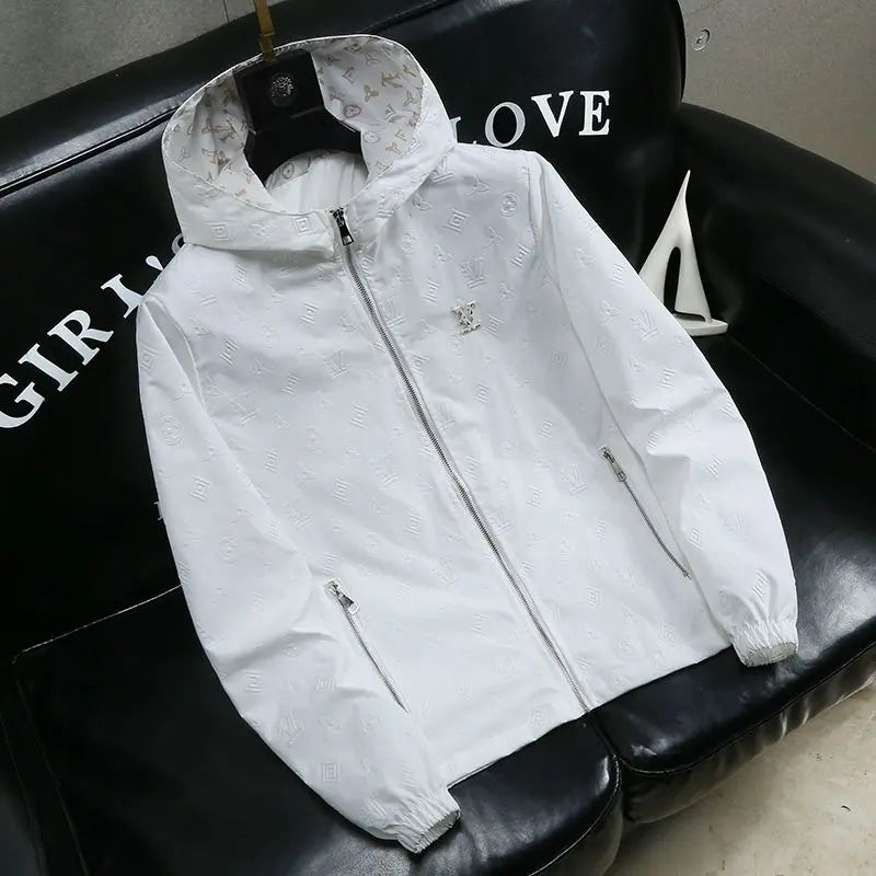 Trendy brand men's spring and summer coat new hooded jacket trendy high-end casual top