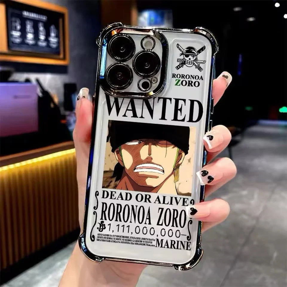 Anime Ones Pieces Phone Case For iPhone 17 17e 16e 16 15 14 13 12 11 Pro Max X XR XSMax 7 8 Mini Air Plus Anti-Fall Airabag