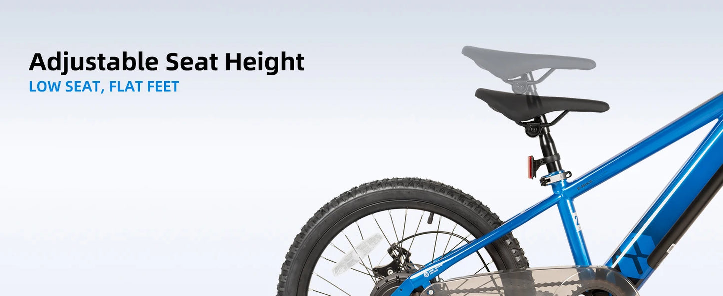 JOYSTAR Electric Bike for Kids & Teens (Ages 7+) – 250W Motor, 15 Miles Range & 15 MPH. Safe & Fun Mini Mountain E-Bike