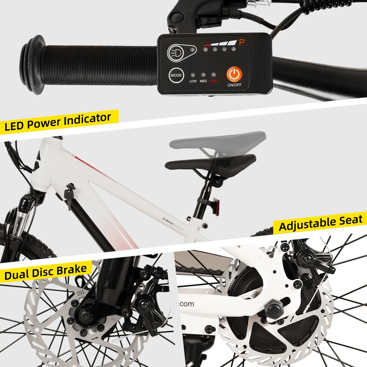 JOYSTAR Electric Bike for Kids & Teens (Ages 7+) – 250W Motor, 15 Miles Range & 15 MPH. Safe & Fun Mini Mountain E-Bike