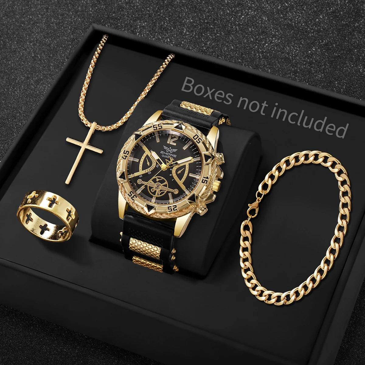 Arabic Business Watch & Necklace Set