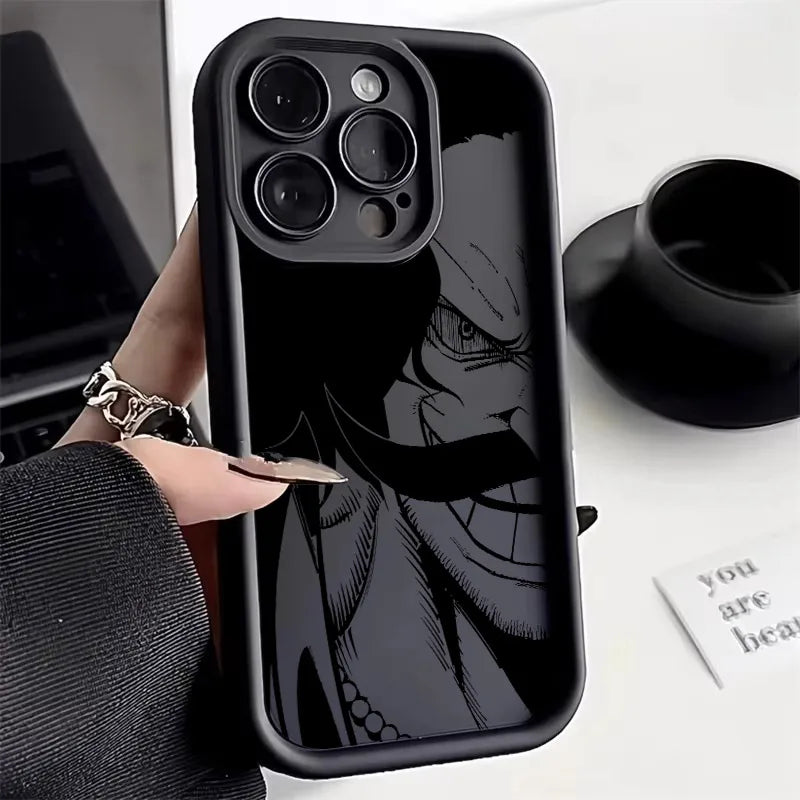 Anime One Pieces Boss Soft Silicone Case For iPhone 17 11 15 16 13 Pro Max 14 Plus 12 16 Pro 16E 17AIR 13 Shockproof Phone Cover