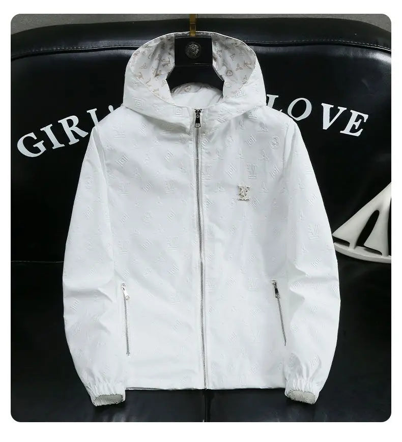Trendy brand men's spring and summer coat new hooded jacket trendy high-end casual top