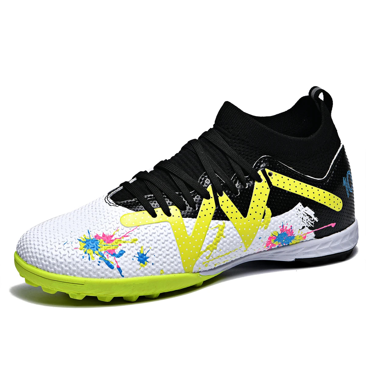 Sport Essential TF Turf Football Shoes – Unisex Anti-Slip Rubber Sole with Integrated PU Fabric. Durable, Comfortable & Wearable Casual Soccer Cleats