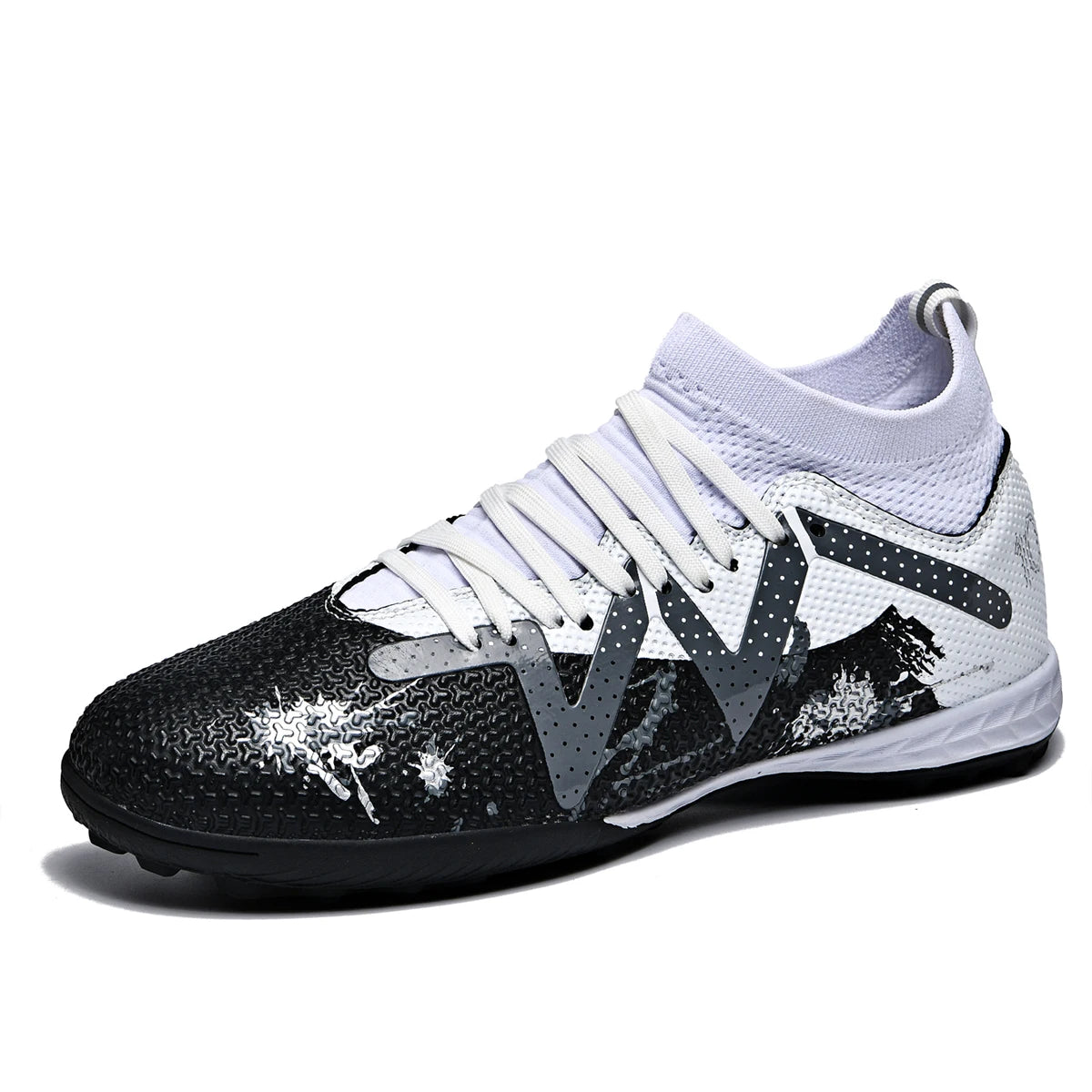 Sport Essential TF Turf Football Shoes – Unisex Anti-Slip Rubber Sole with Integrated PU Fabric. Durable, Comfortable & Wearable Casual Soccer Cleats