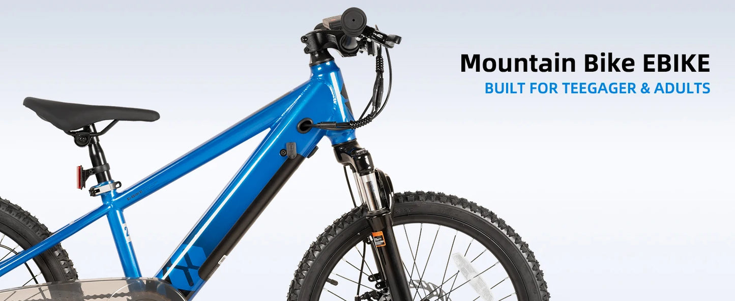 JOYSTAR Electric Bike for Kids & Teens (Ages 7+) – 250W Motor, 15 Miles Range & 15 MPH. Safe & Fun Mini Mountain E-Bike