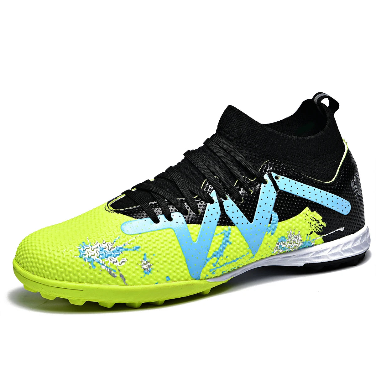 Sport Essential TF Turf Football Shoes – Unisex Anti-Slip Rubber Sole with Integrated PU Fabric. Durable, Comfortable & Wearable Casual Soccer Cleats