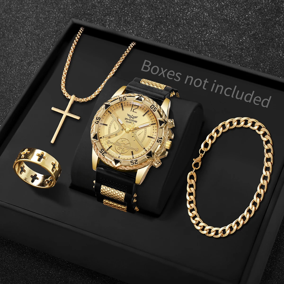 Arabic Business Watch & Necklace Set
